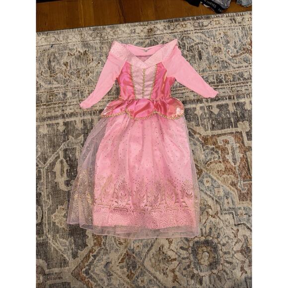 Sleeping Beauty Princess Pink Ball Gown Child Size 6-7 Costume Dress up Play - Picture 1 of 8